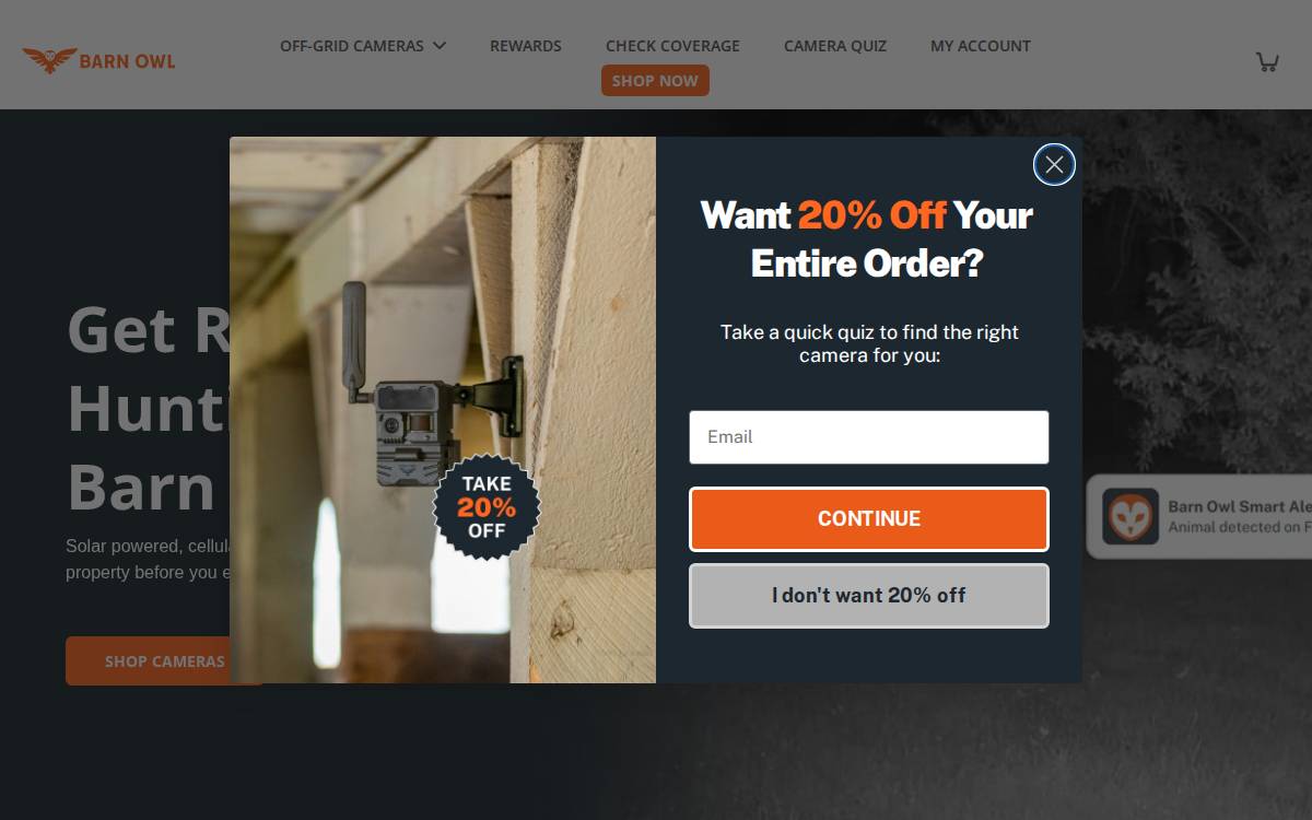 Barn Owl website preview