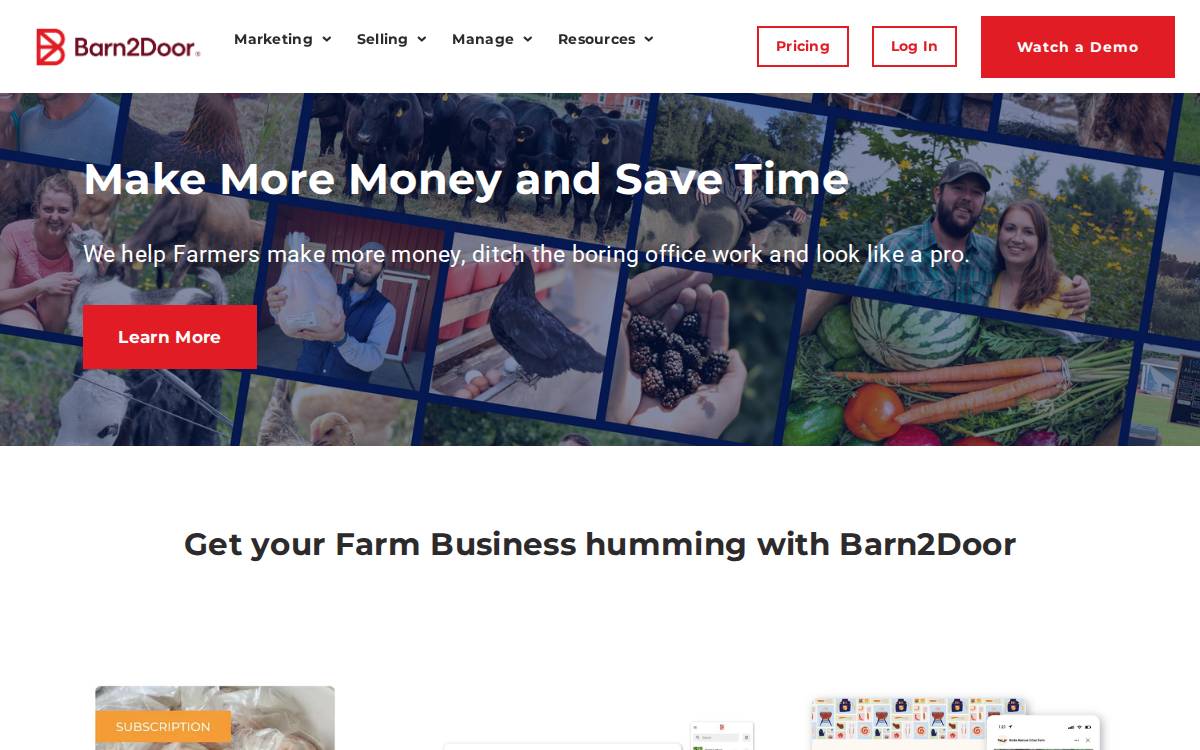 Barn2Door website preview