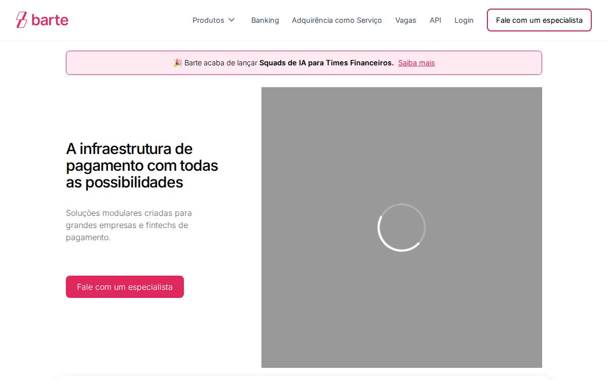 Barte website preview
