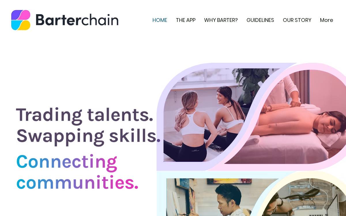 Barterchain website preview