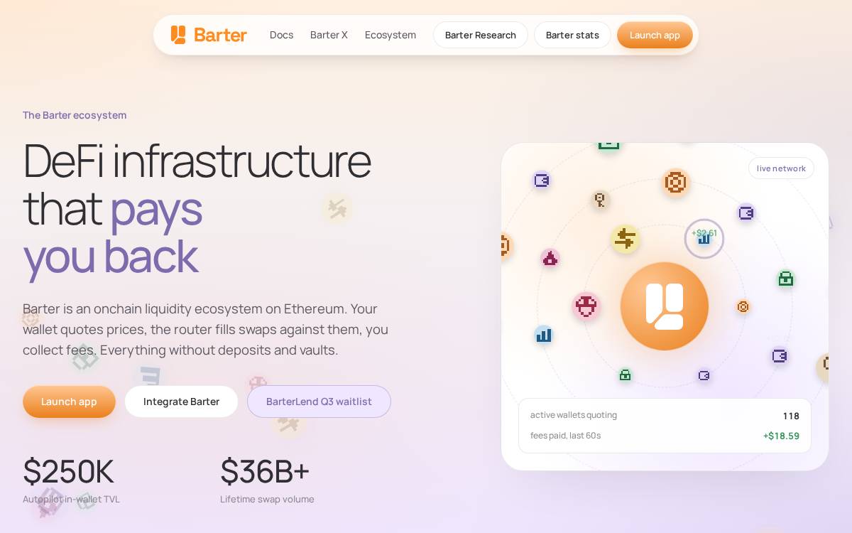 Barterswap website preview