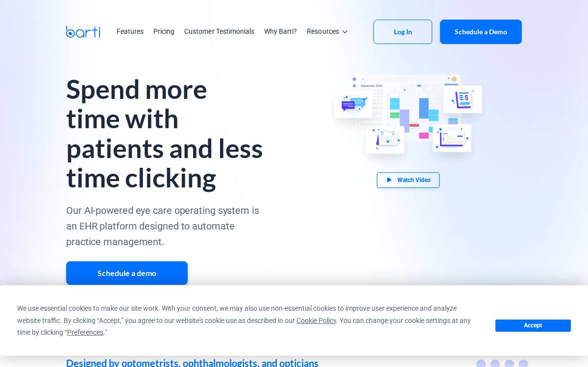 Barti website preview