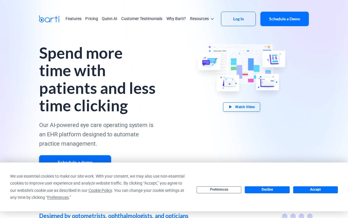 Barti website preview