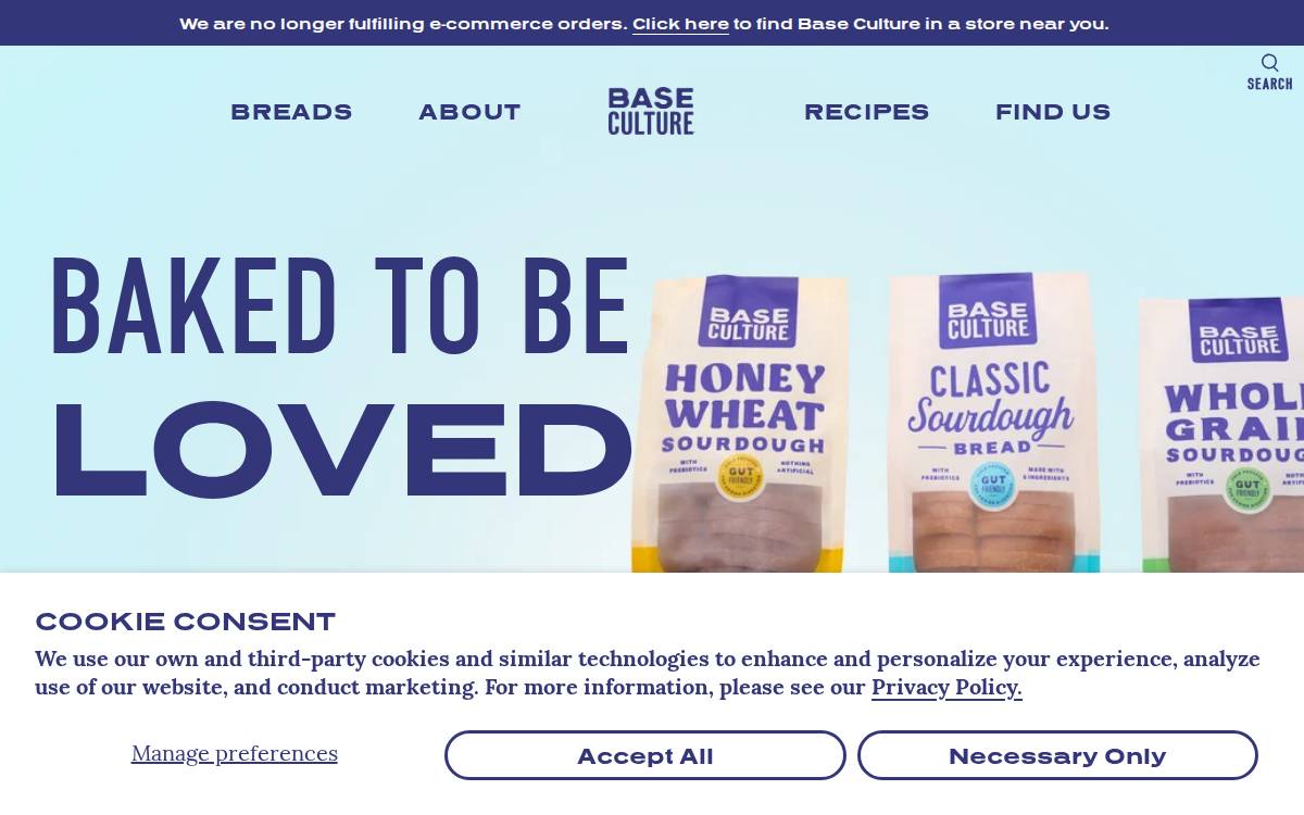 Base Culture website preview