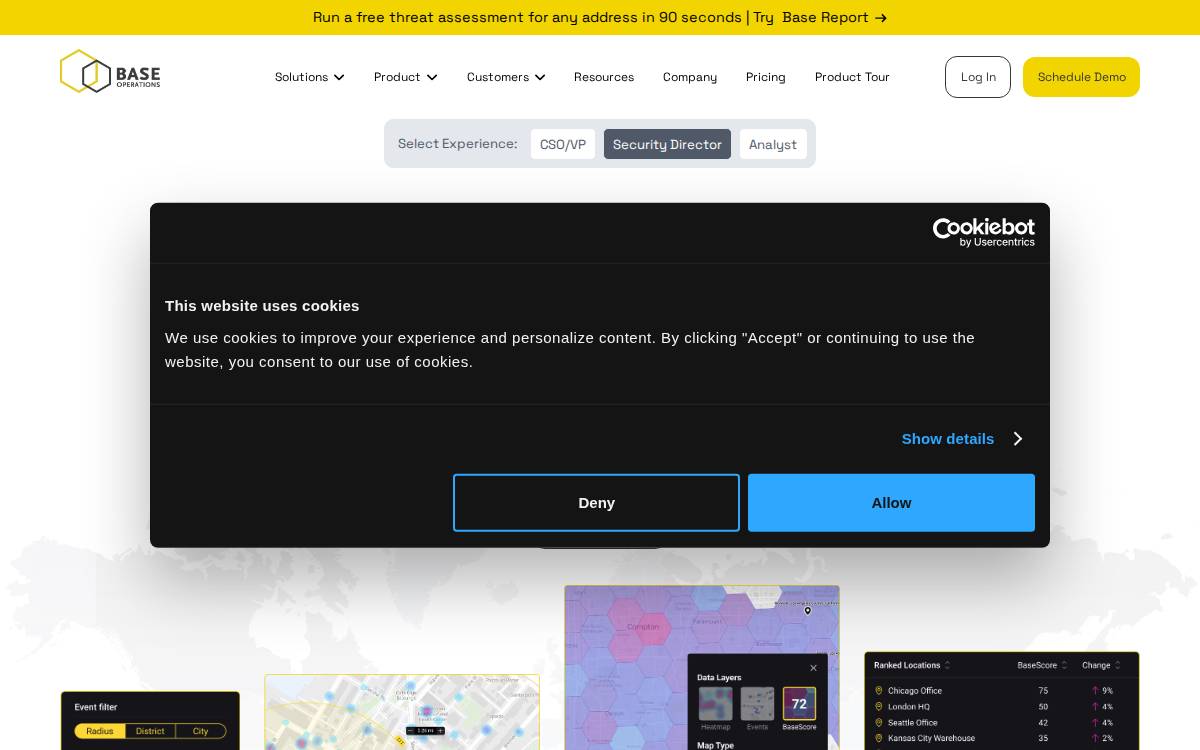Base Operations website preview
