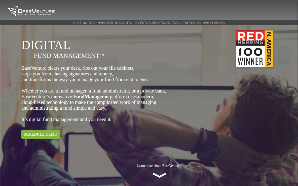 Base Venture Investing website preview