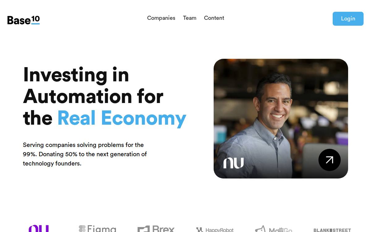 Base10 Partners website preview