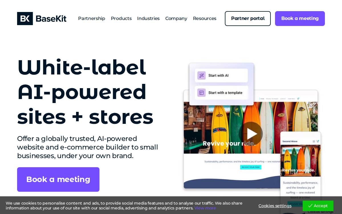 BaseKit website preview