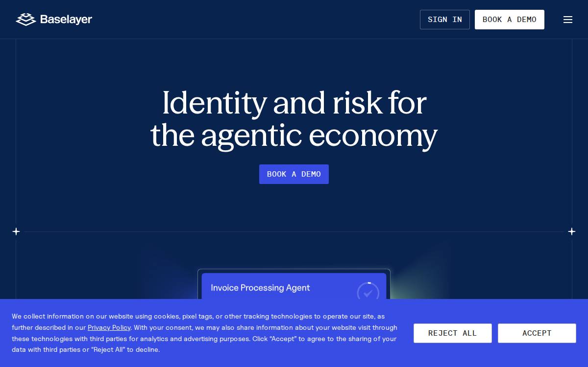 Baselayer website preview