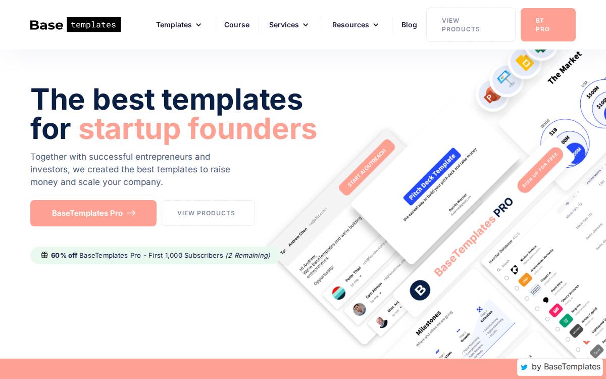 BaseTemplates website preview