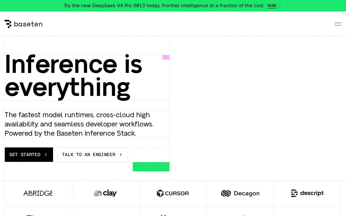 Baseten website preview