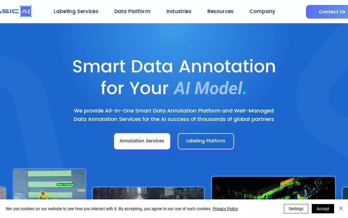 Basic-AI website preview