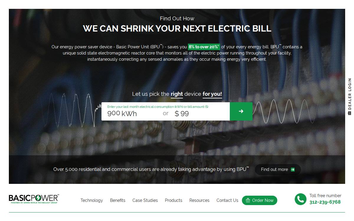 Basic Power website preview