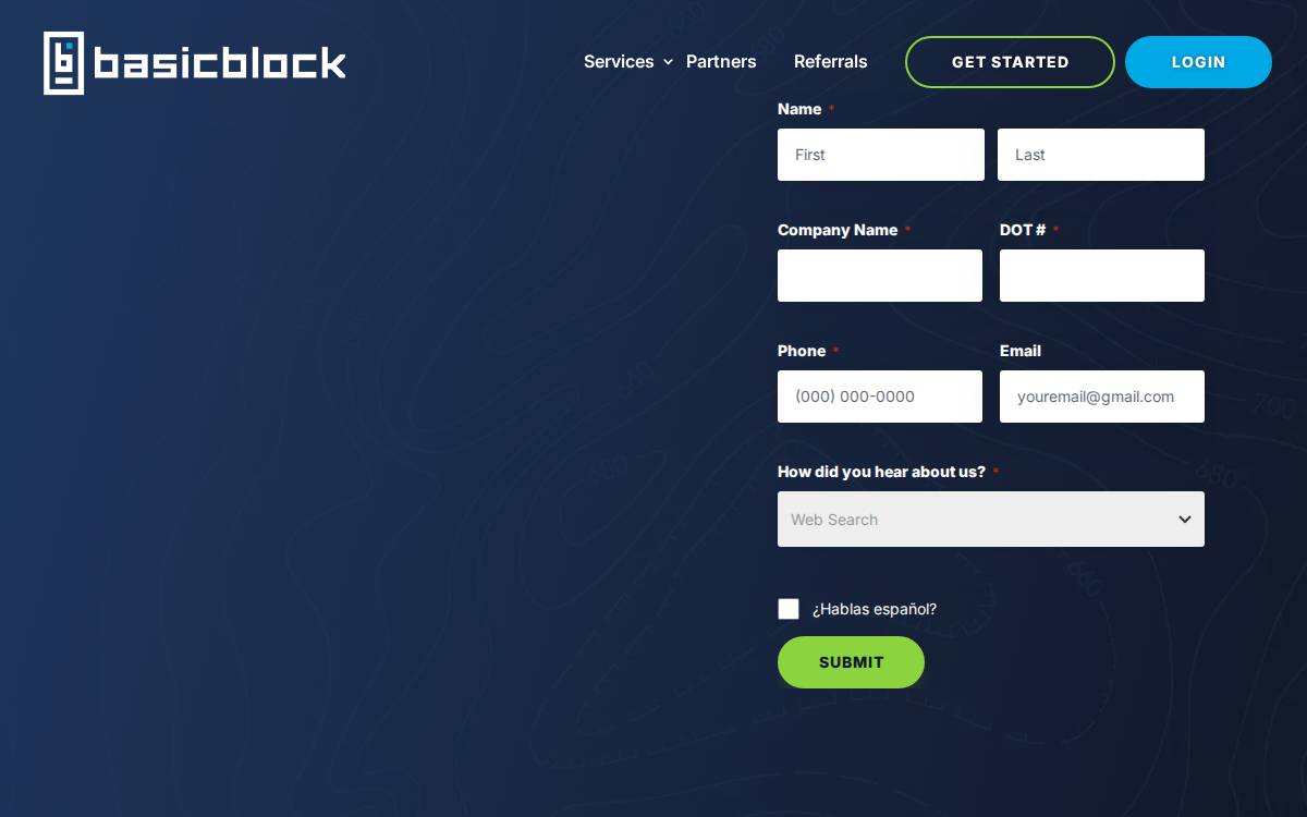 BasicBlock website preview