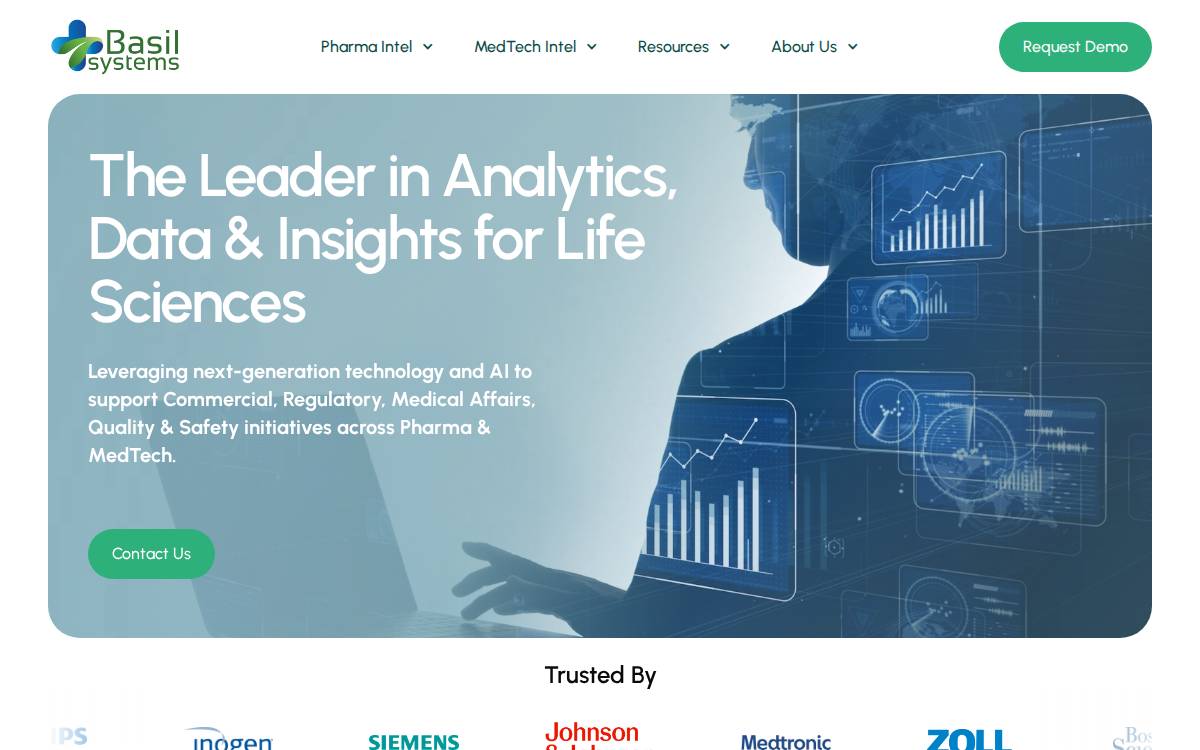 Basil Systems website preview