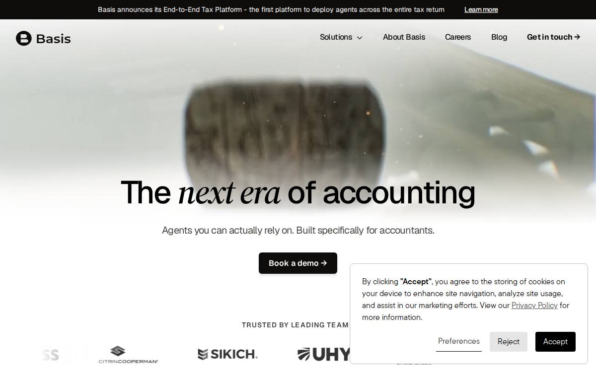 Basis website preview