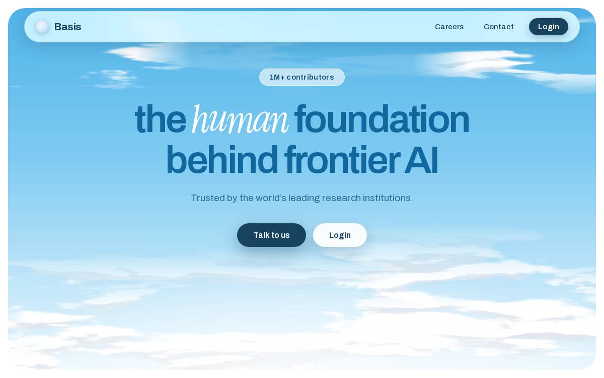 Basis website preview