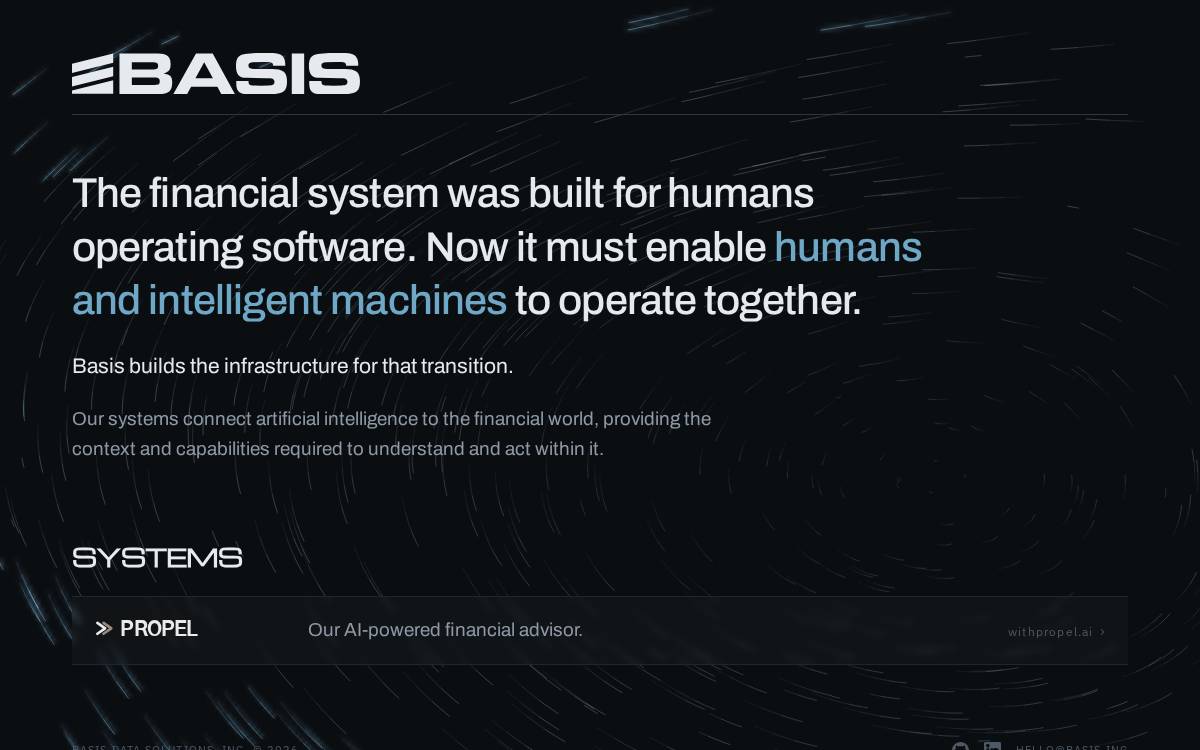 Basis website preview