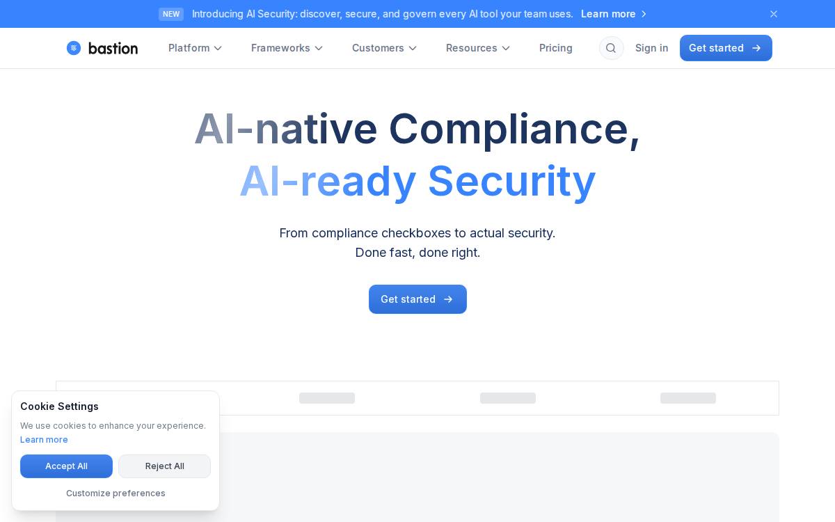 All-in-one Cybersecurity & Compliance website preview
