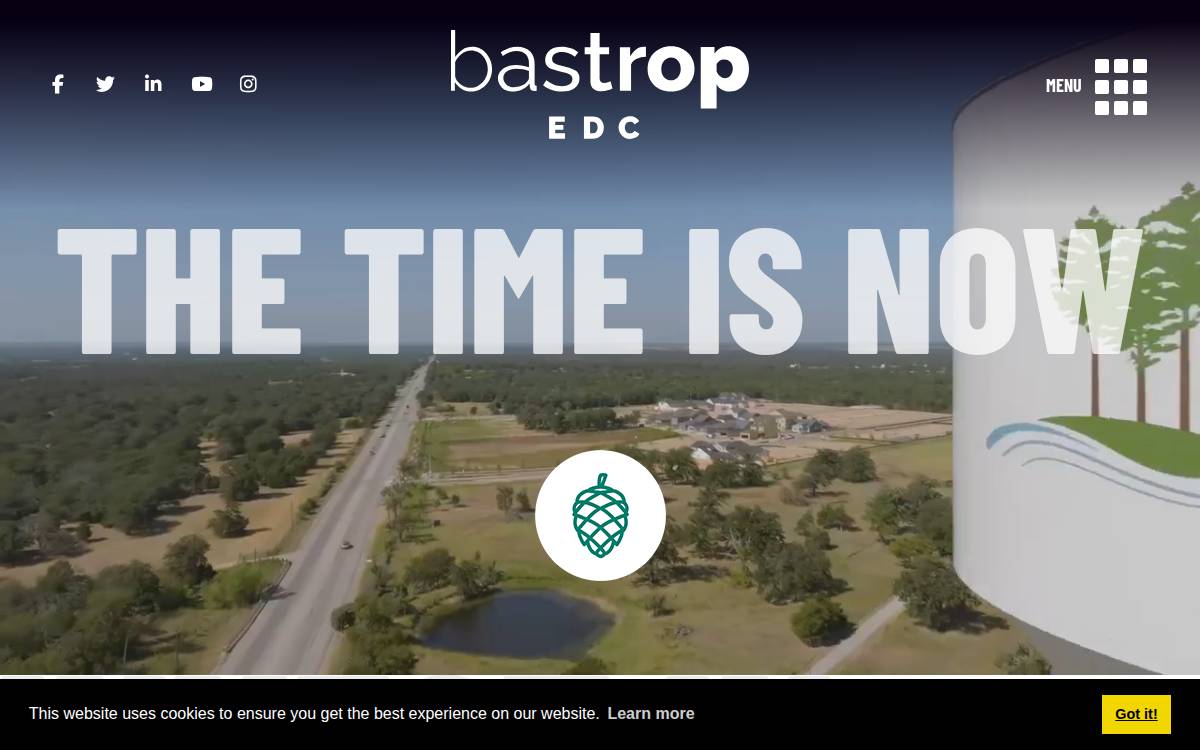 Bastrop Economic Development Corporation website preview