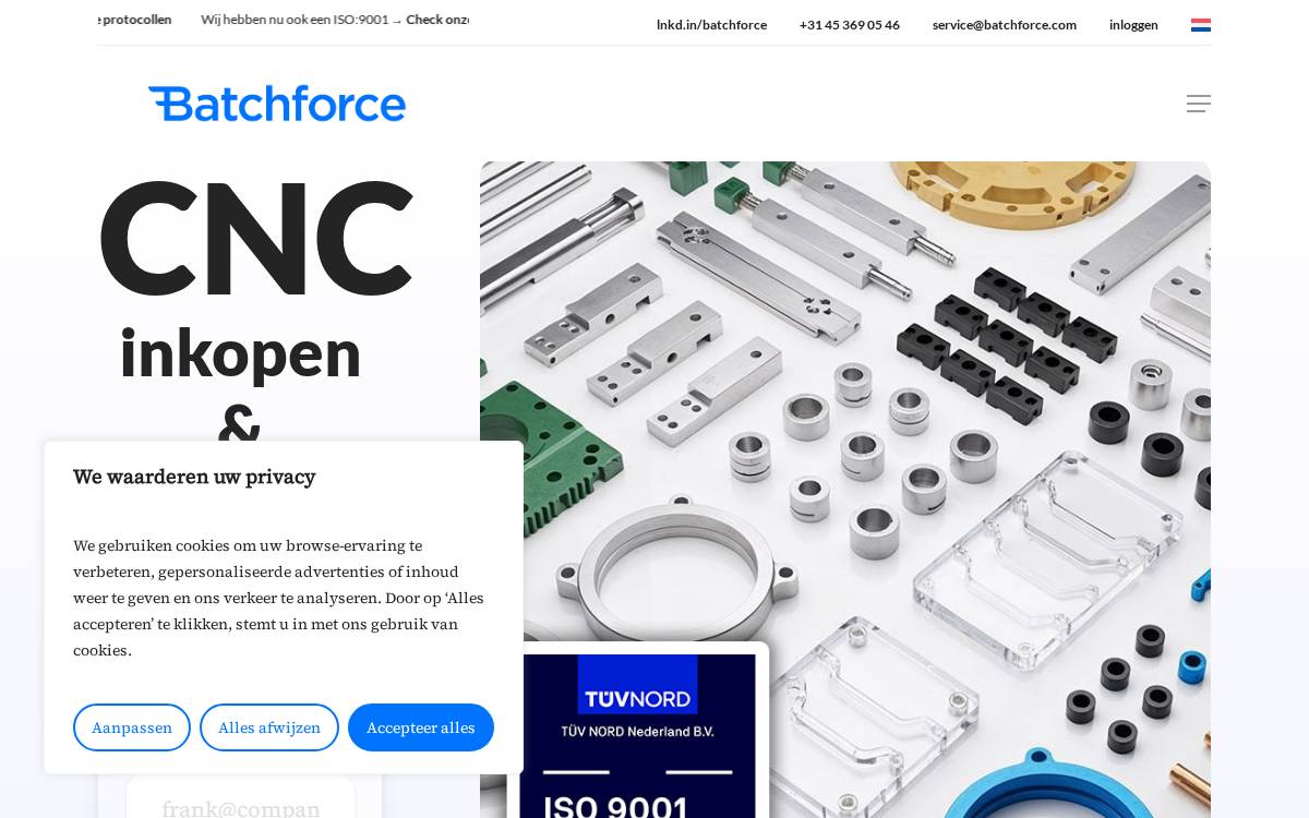 Batchforce website preview