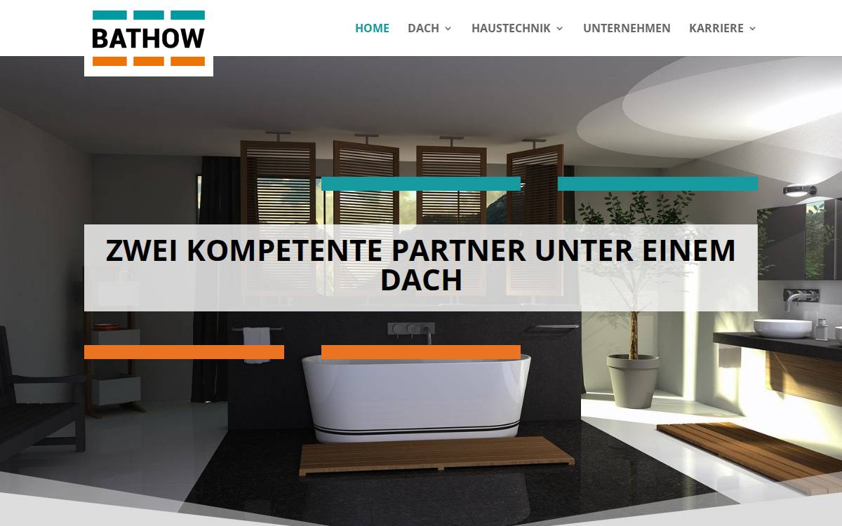 Bathow Dach website preview