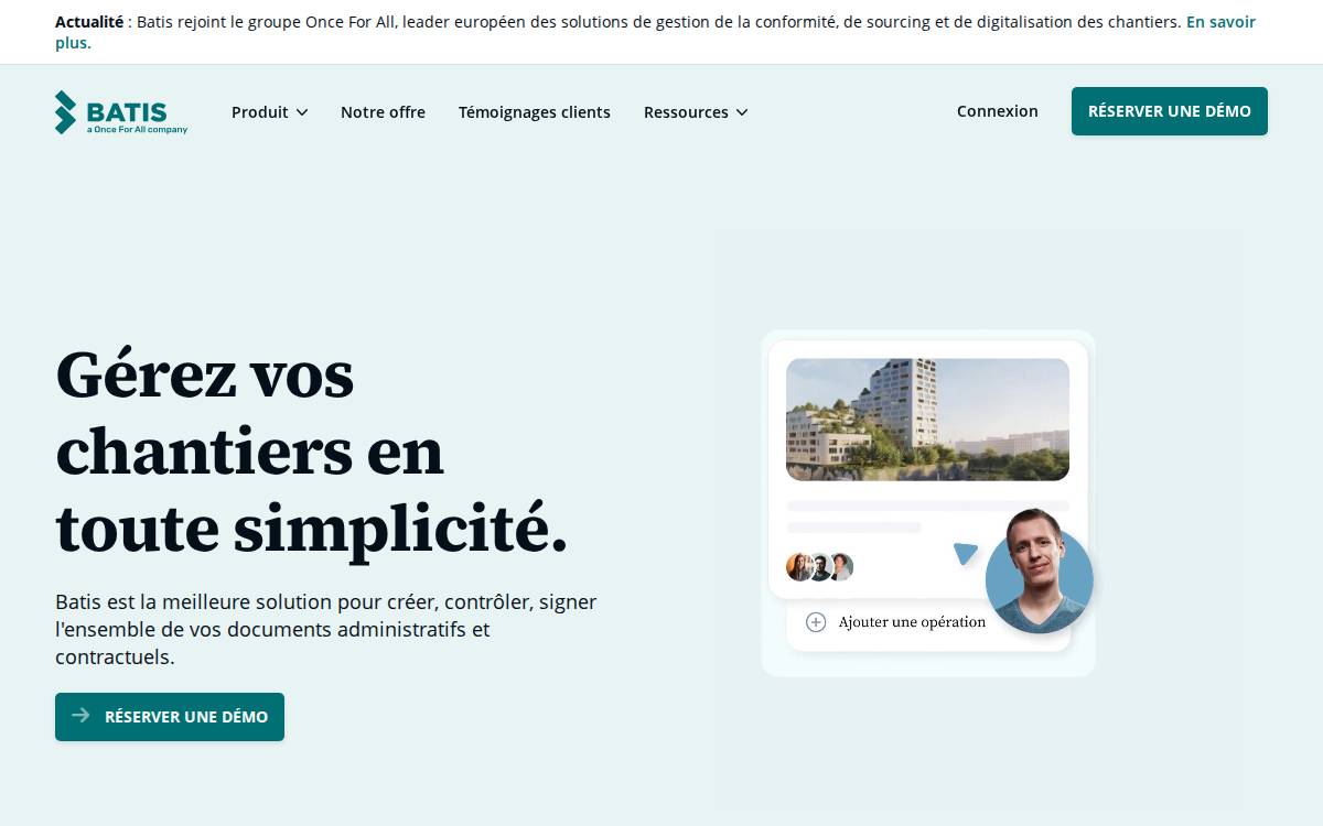 Batis website preview