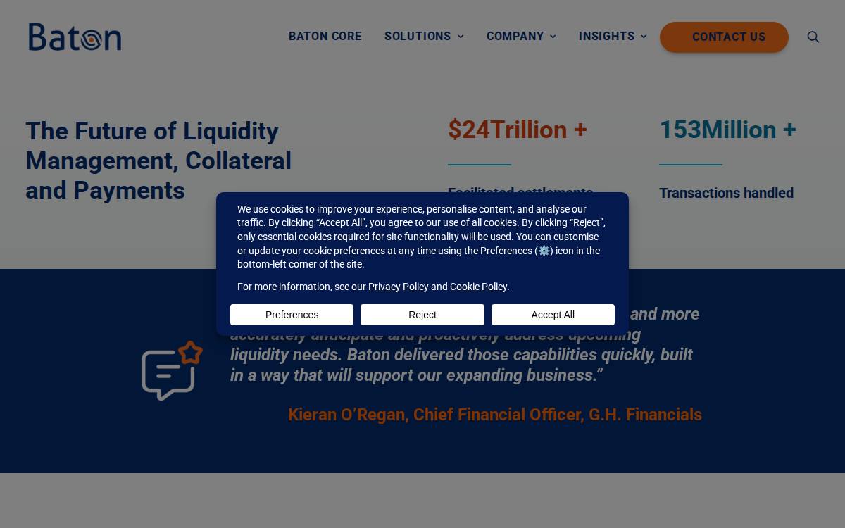 Baton Systems website preview