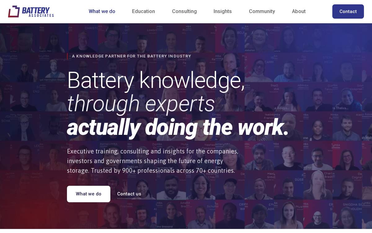 Battery website preview