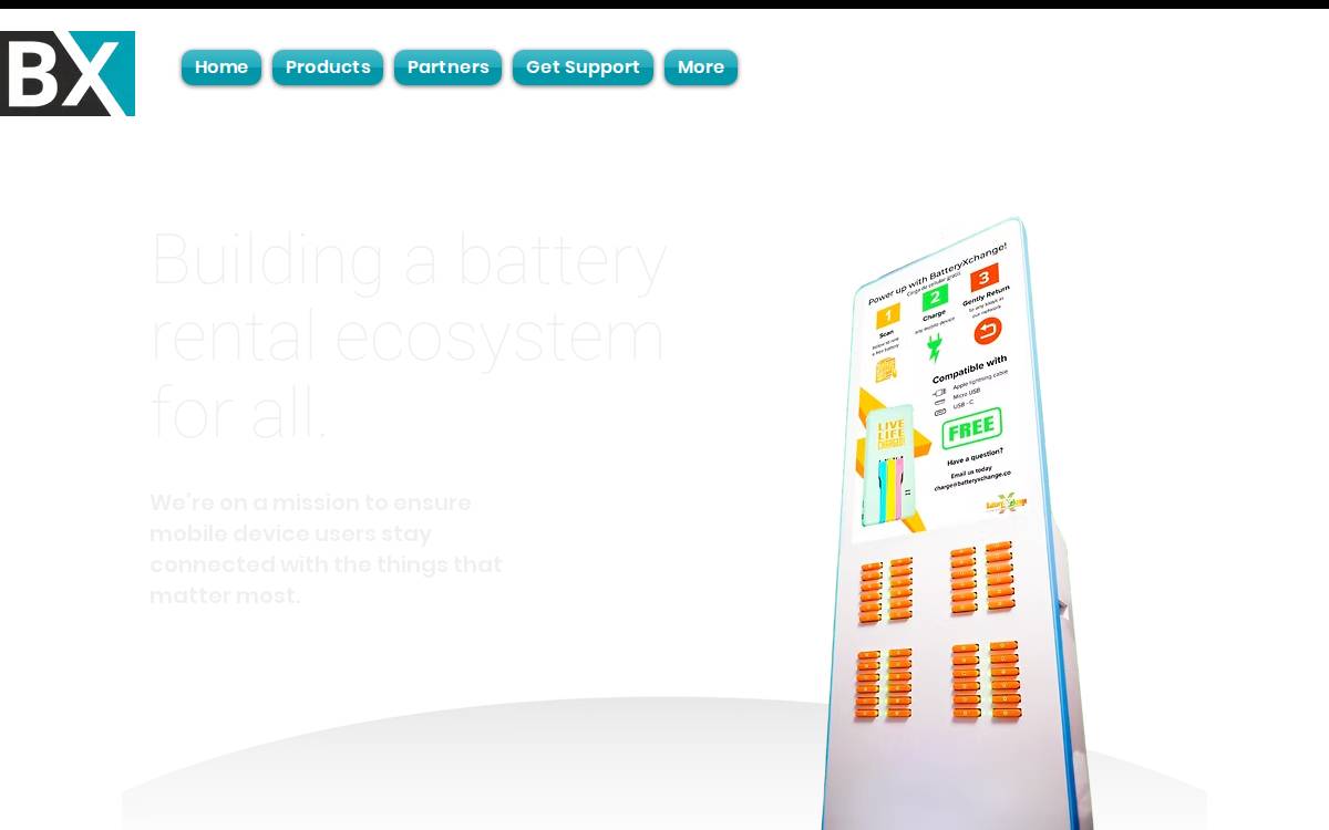 Batteryxchange website preview