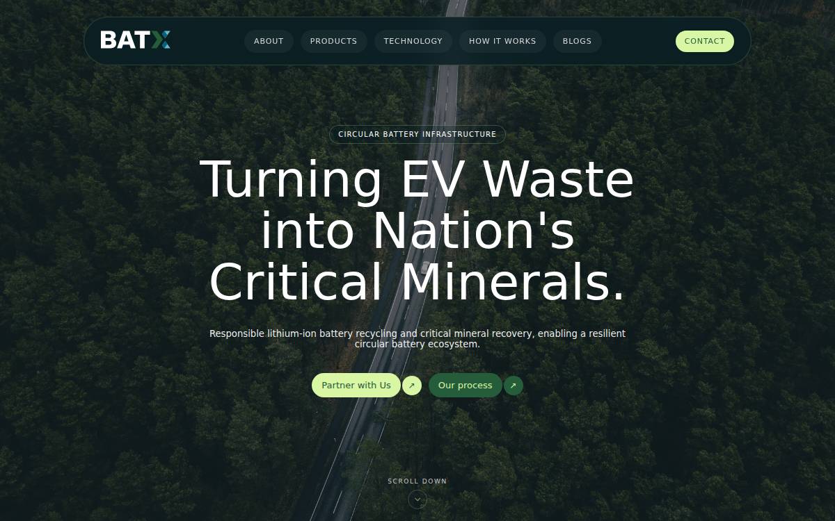BATX Energies website preview