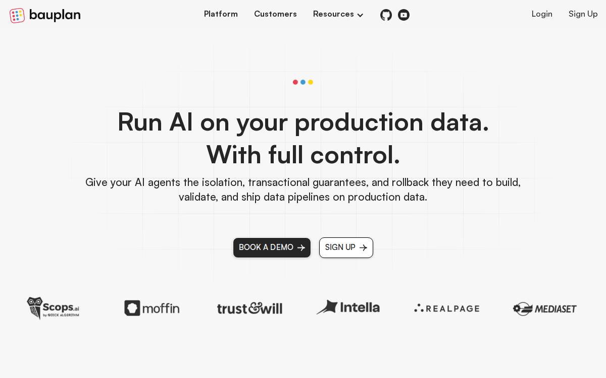 Bauplan website preview