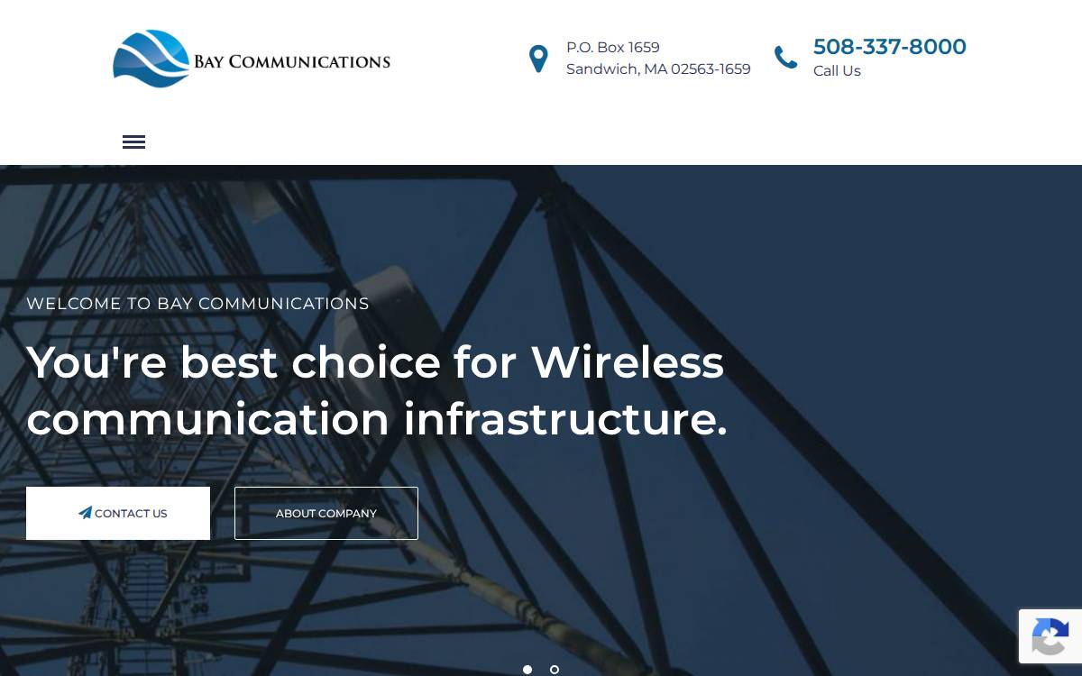 Bay Communications II website preview