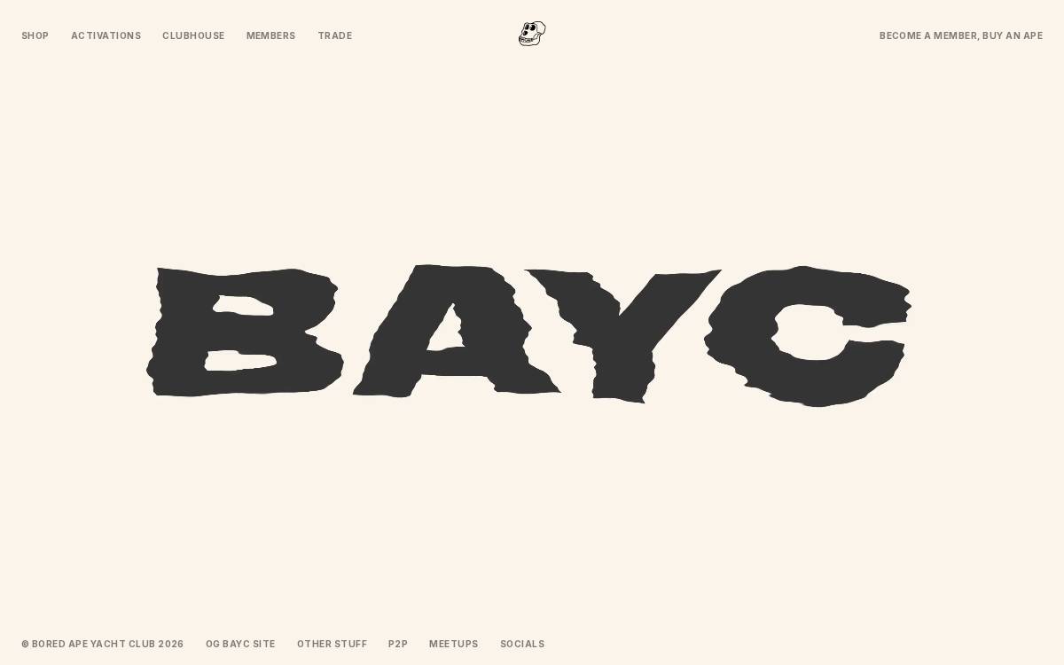 BAYC website preview