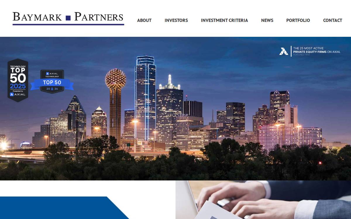 Baymark Partners website preview