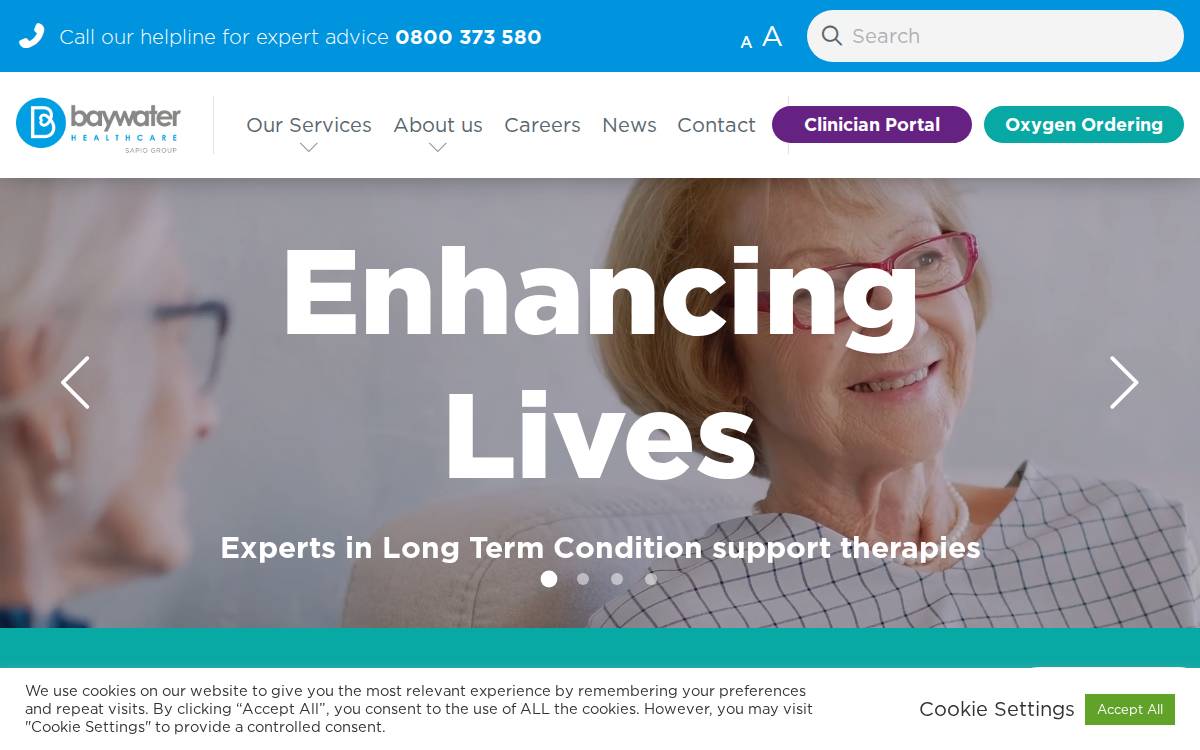 Baywater Healthcare website preview