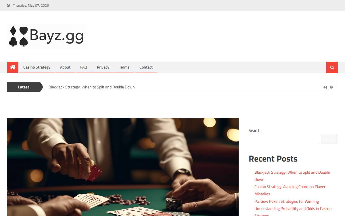 BAYZ Games Limited website preview