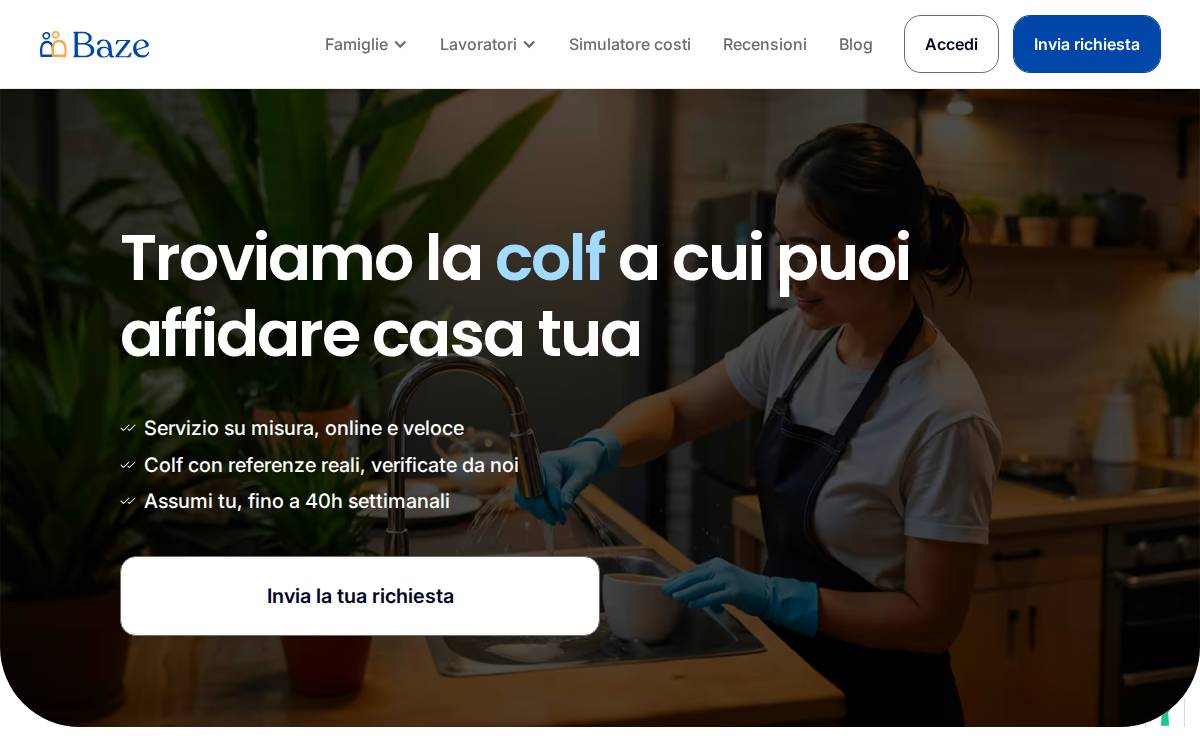 Baze website preview