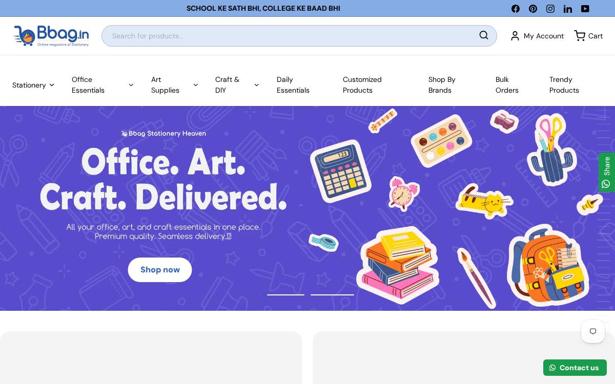 Bbag website preview