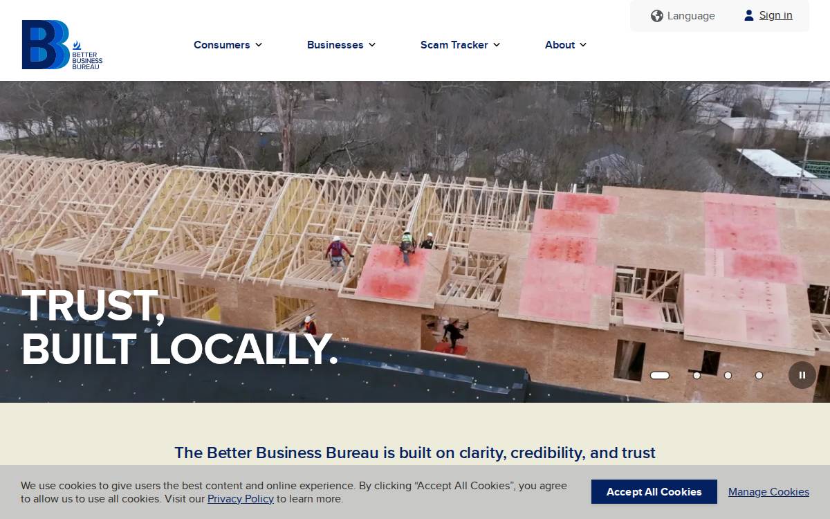 BBB website preview