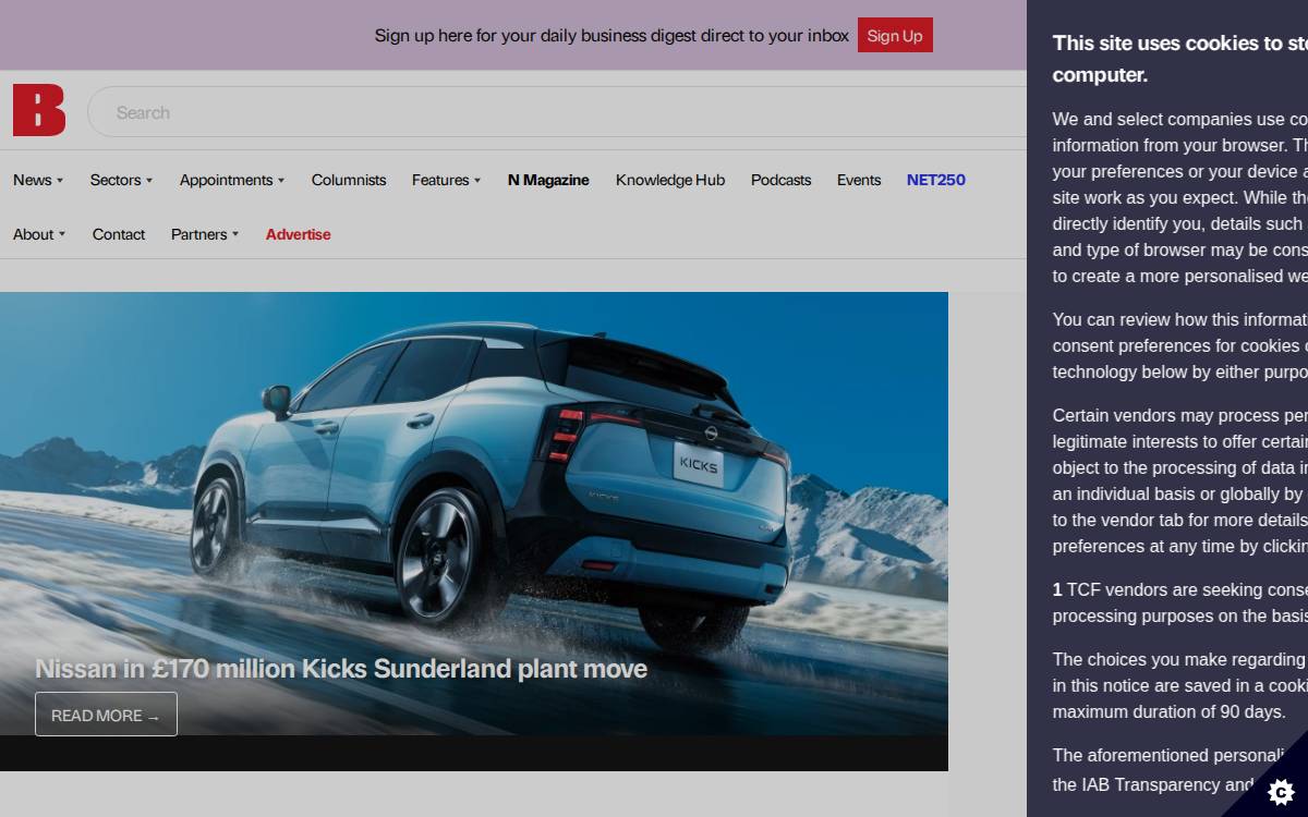 Bdaily website preview