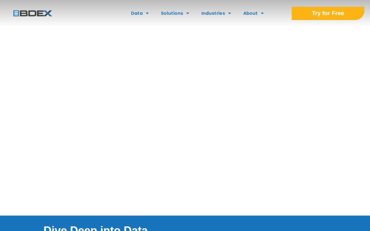 Bdex website preview