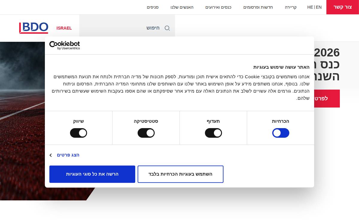 Bdo website preview