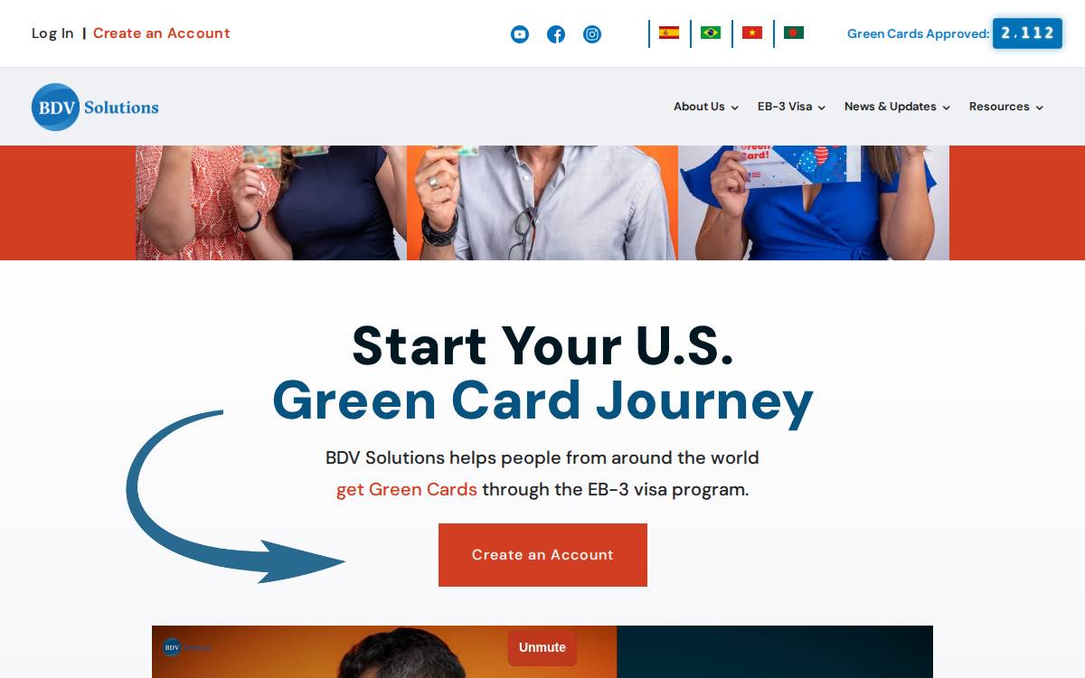 BDV Solutions website preview