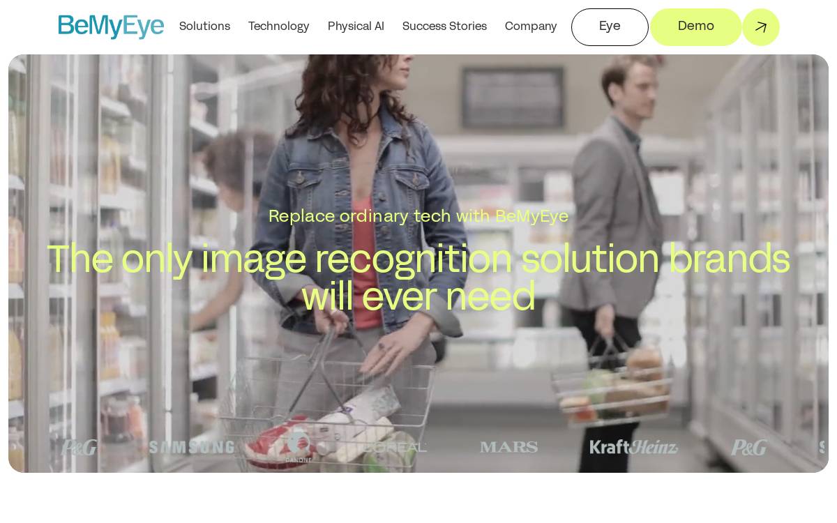 Be My Eye website preview