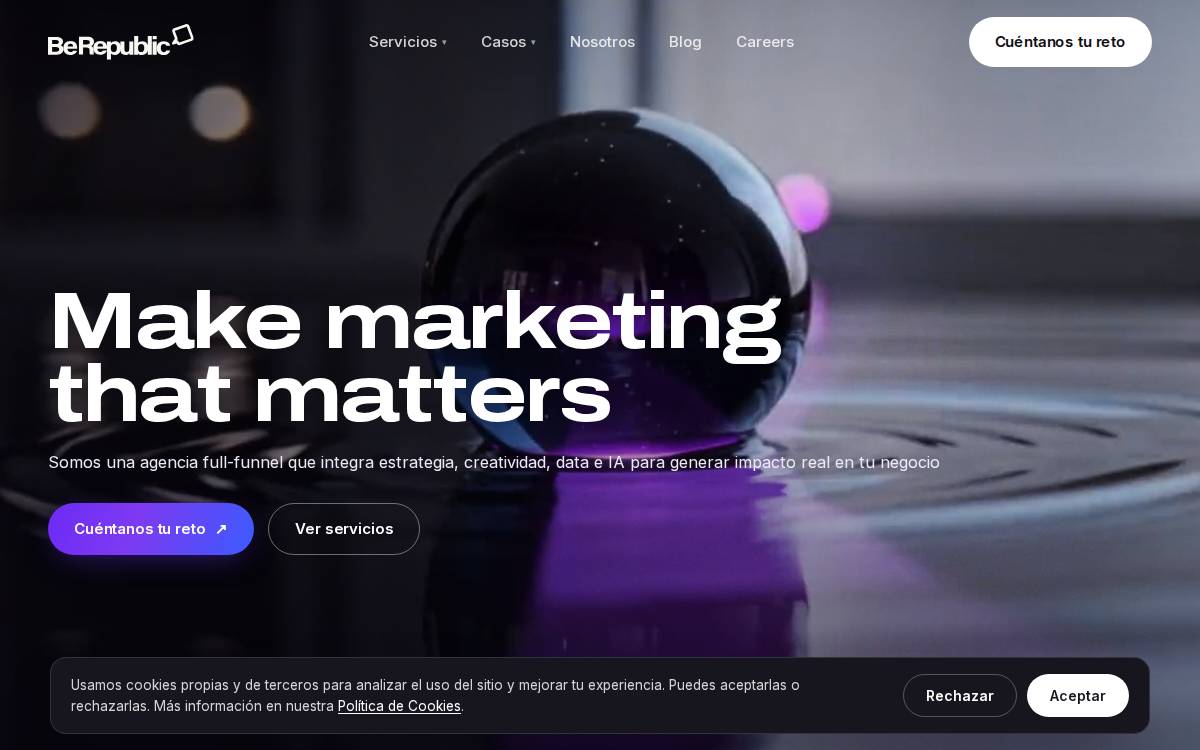 Be Republic website preview