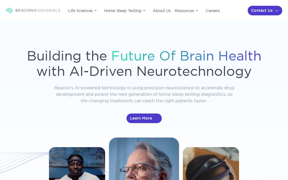 Beacon Biosciences website preview