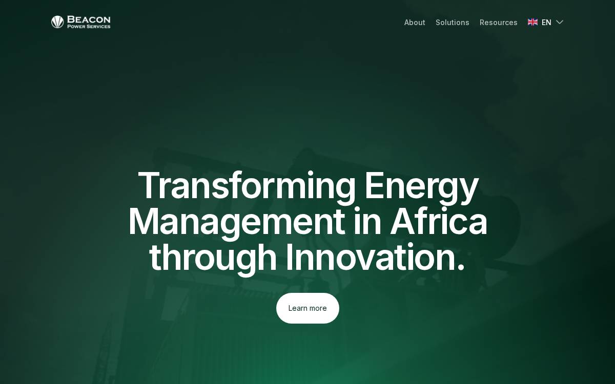 Beacon Power Services website preview