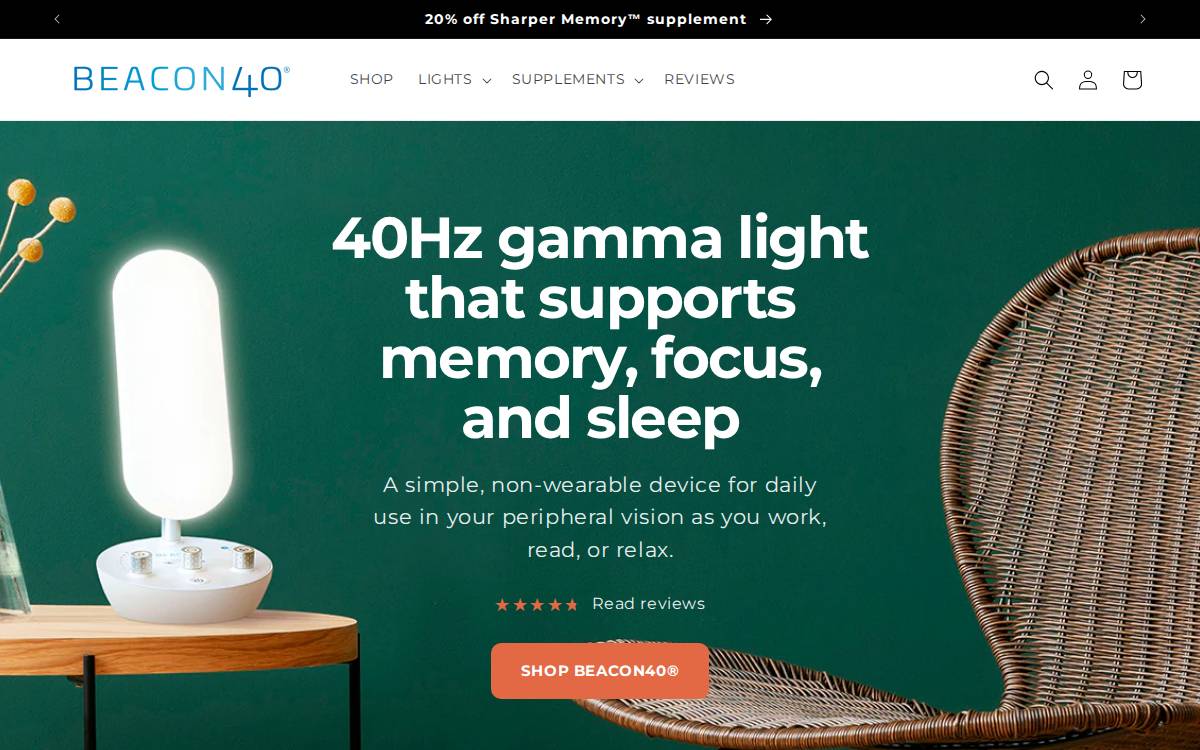 Beacon40 website preview