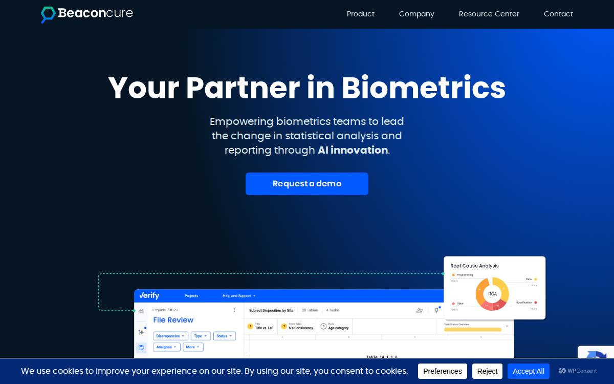 Beaconcure website preview